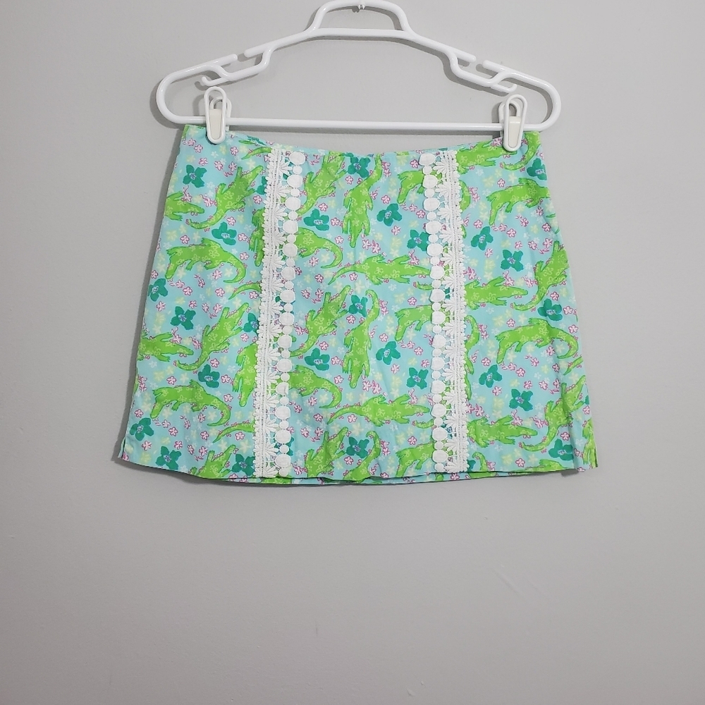 Lilly Pulitzer Alligator Print Skort